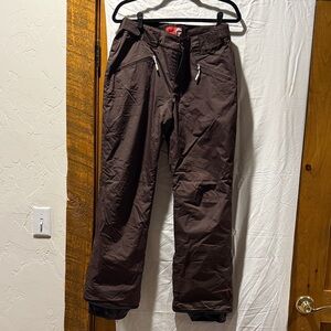 Woman’s Medium Orange Brown Ski  Pants